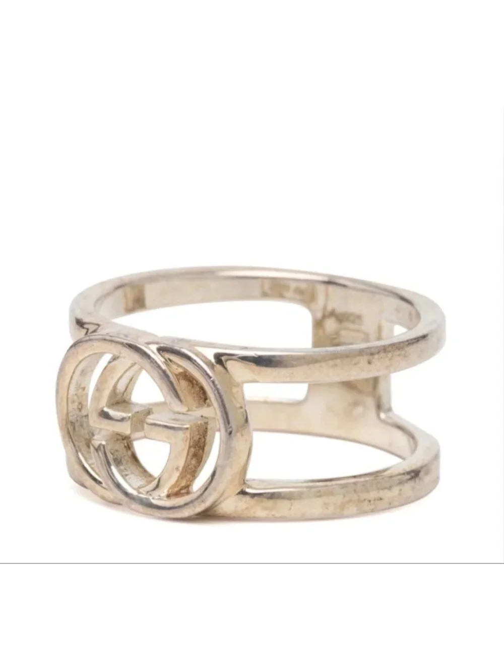 Gucci Interlocking G Ring Silver